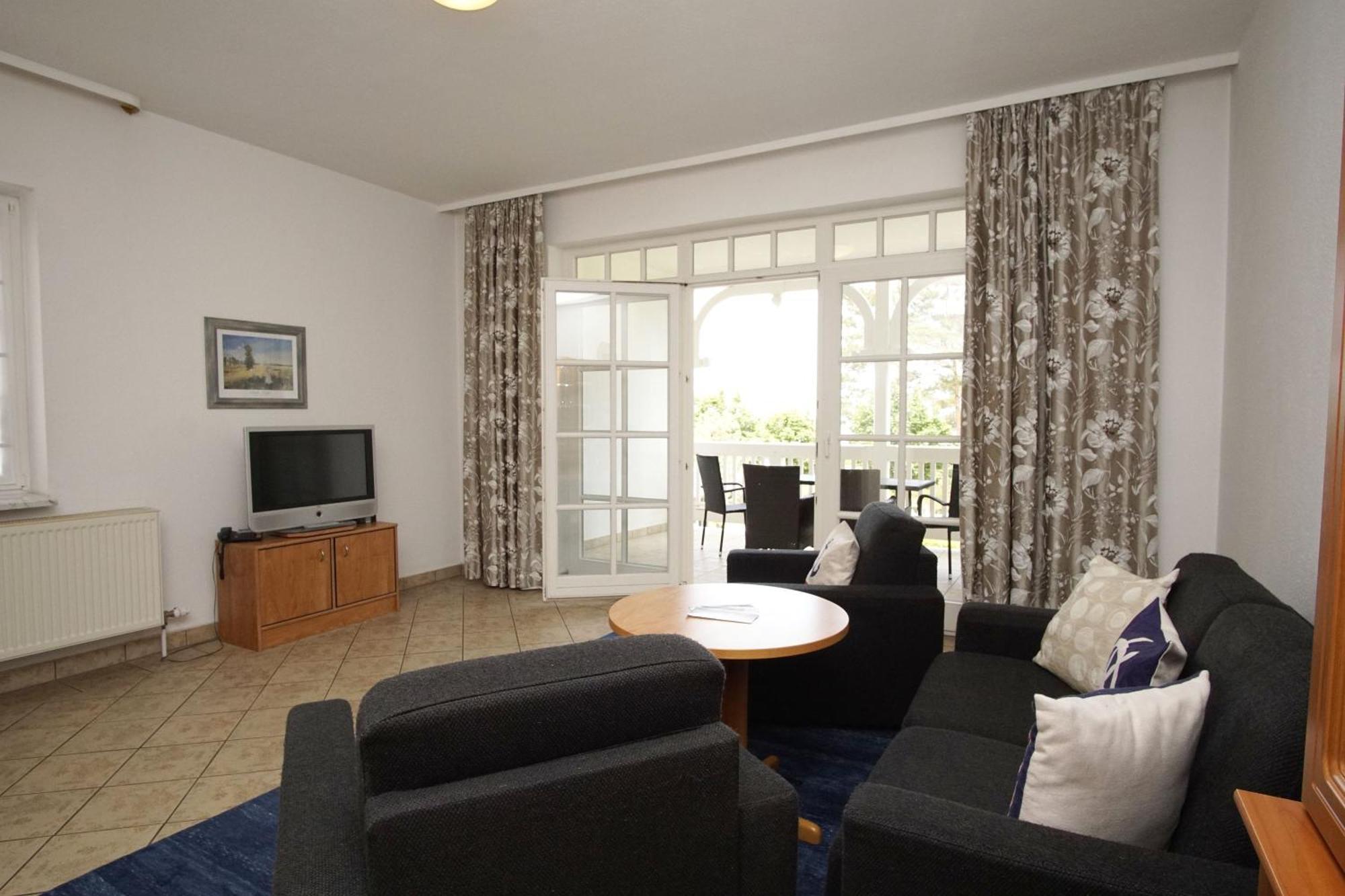 Aparthotel Ostsee Fewo 6 Balkon, Meerblick, Strand Binz Kültér fotó