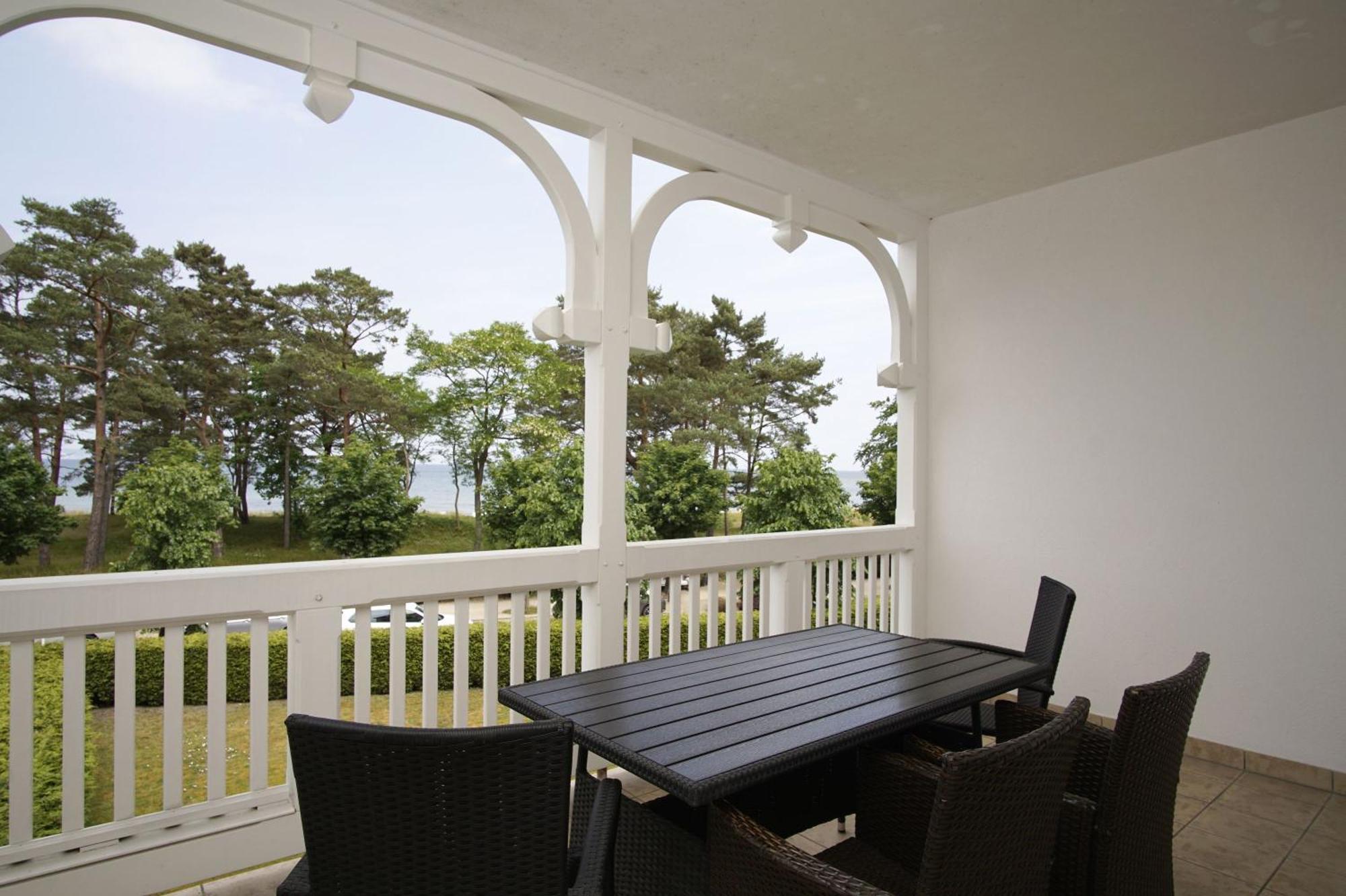 Aparthotel Ostsee Fewo 6 Balkon, Meerblick, Strand Binz Kültér fotó